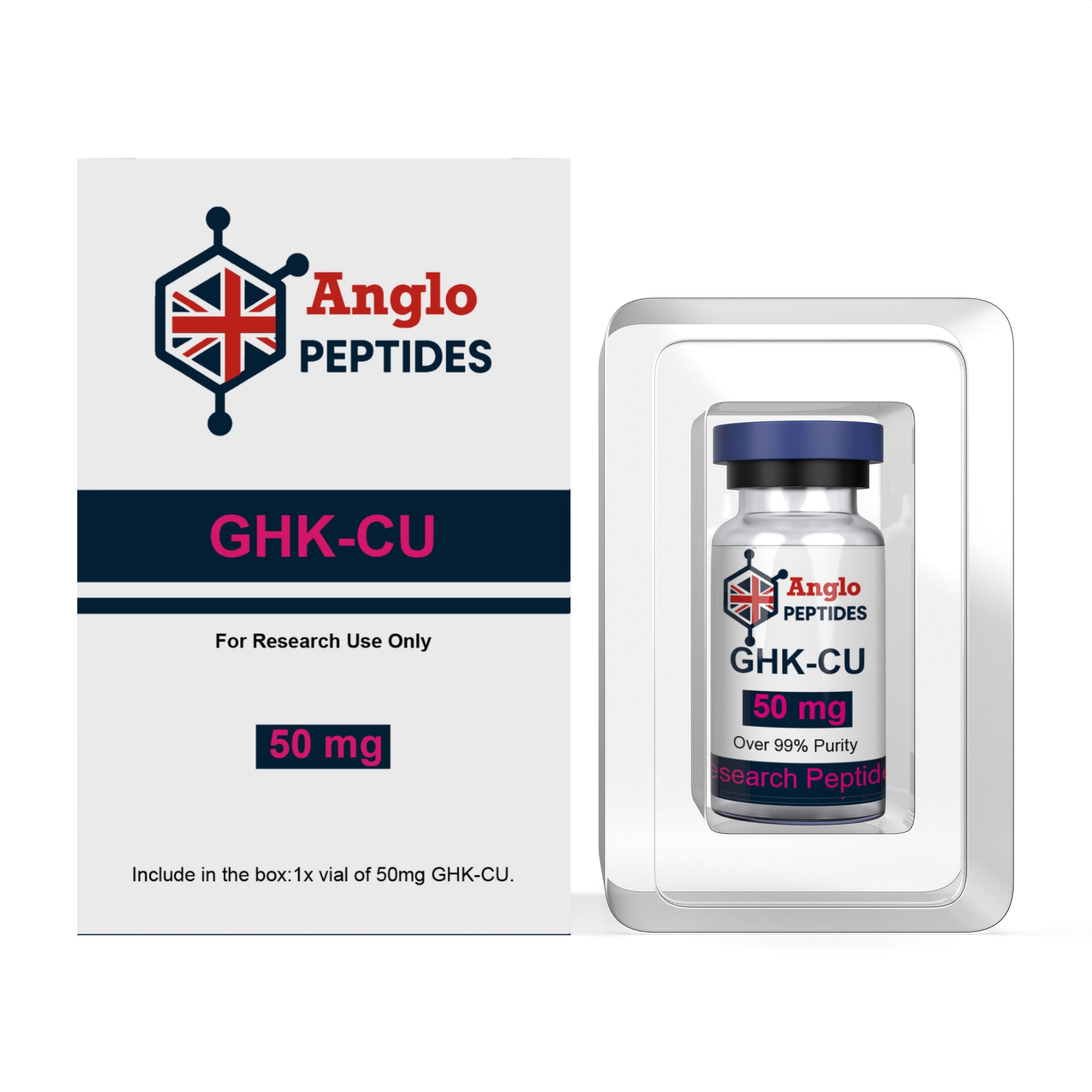 GHK-Cu – 50mg batch #102 Research Peptide